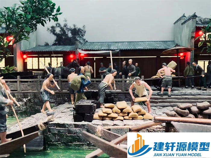 长子博物馆江南水乡模型