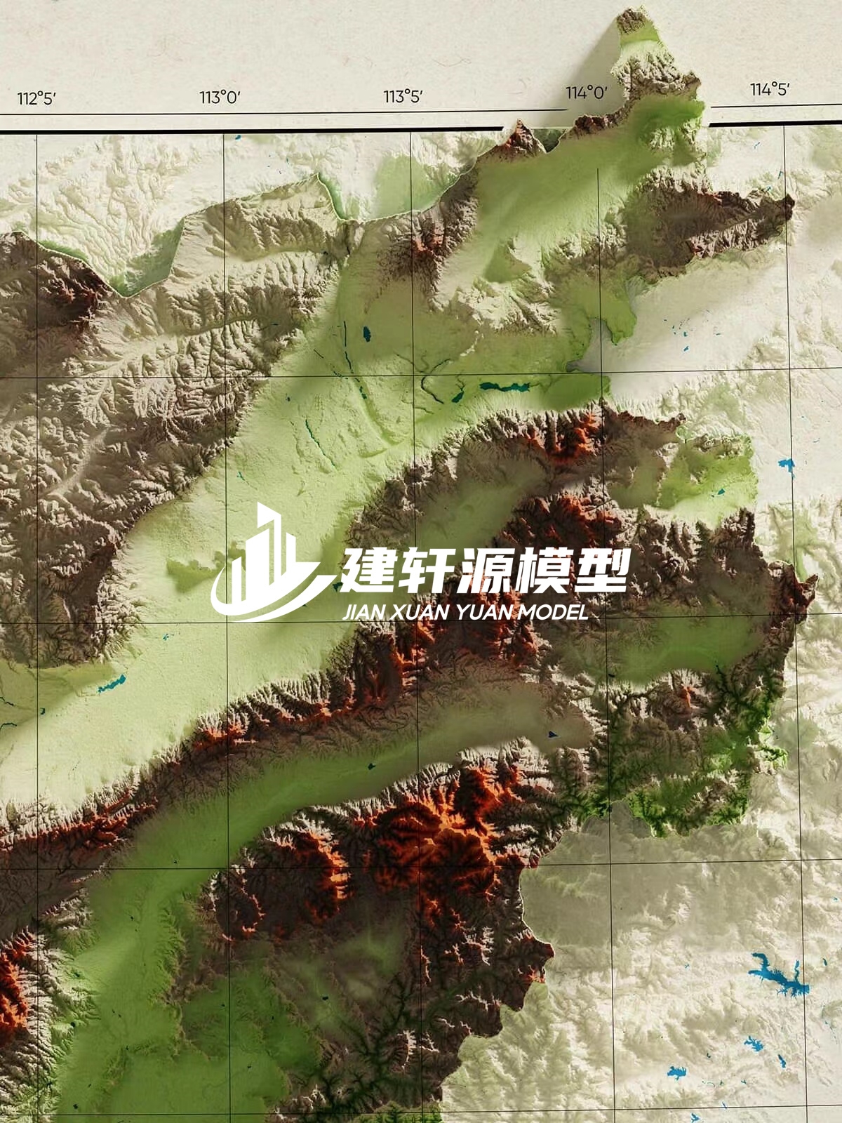 长子地形模型制作